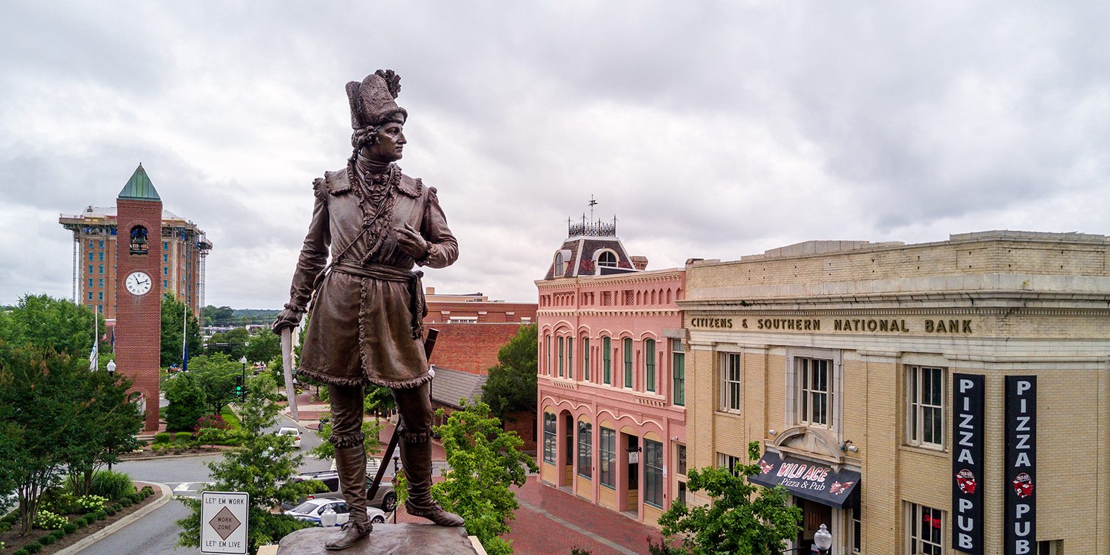 Daniel Morgan statue in Spartanburg