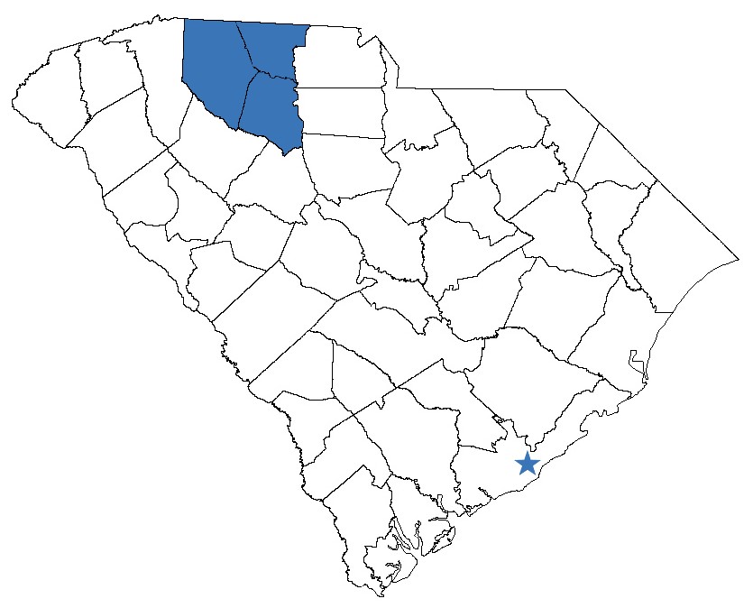 South Carolina graphic highlighting the Spartanburg Area Citadel Club